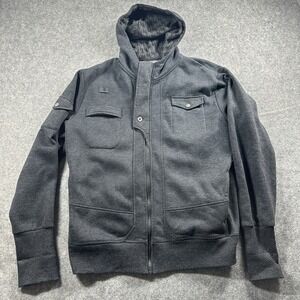 The Drinking Jacket Hoodie Mens Medium Gray Full‎ Zip Pleepleus Novelty Full Zip